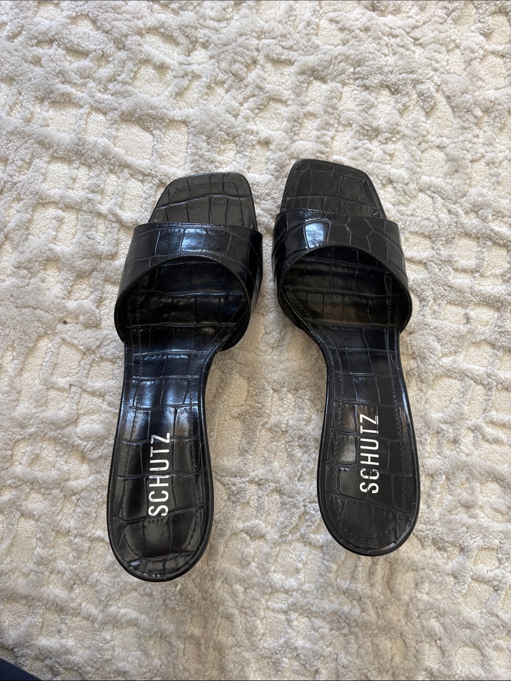Schutz Posseni Black Heeled sandals